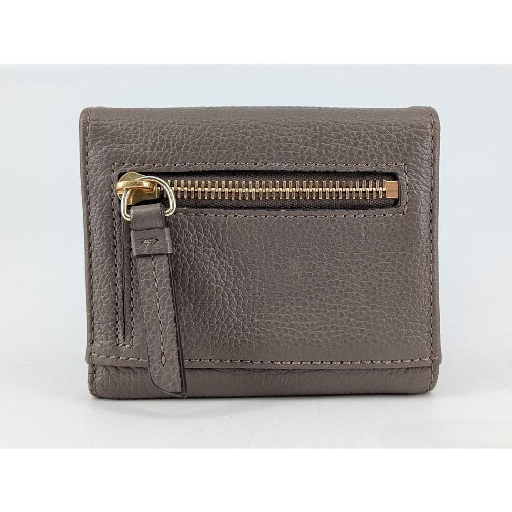 Dooney & Bourke Pebble Grain Leather Flap Trifold Wallet - Picture 2 of 5